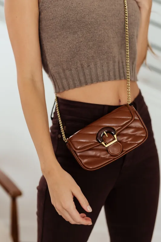Classic Beauty Quilted Clutch in Brown - The Dapper Squirrel
