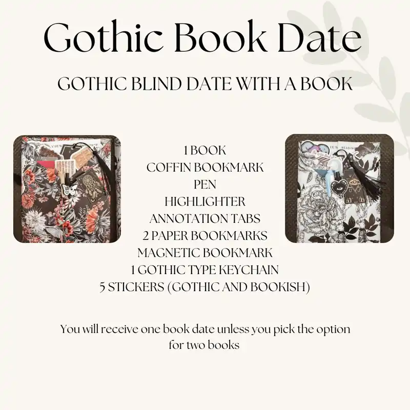 Gothic Themed Blind Date with a Book - Black Rose Creative