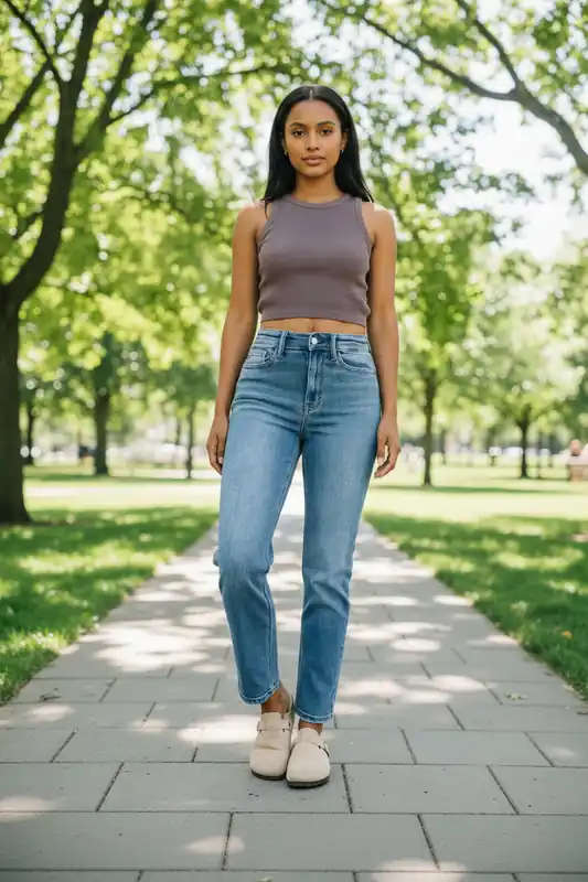 Amelia High Waist Ankle Straight - Judy Blue