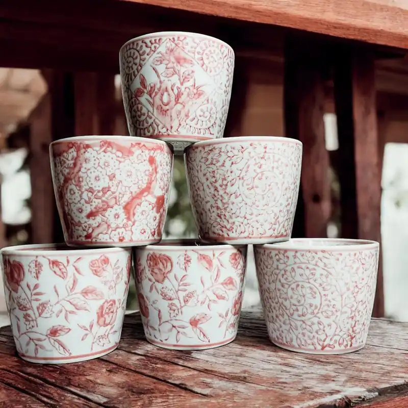 Mini Pink Cachepots - Gia Roma