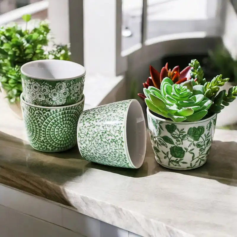 Mini Green Cachepots - Gia Roma