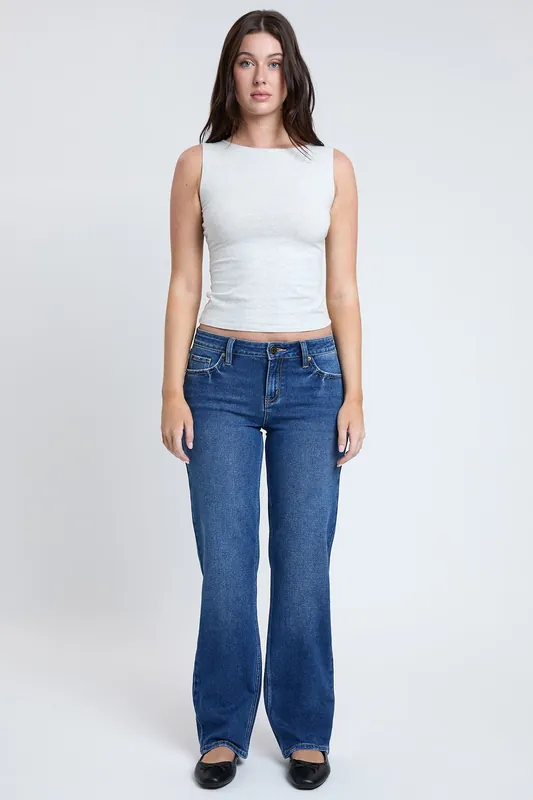 Maddy Straight Jeans - YMI JEANS