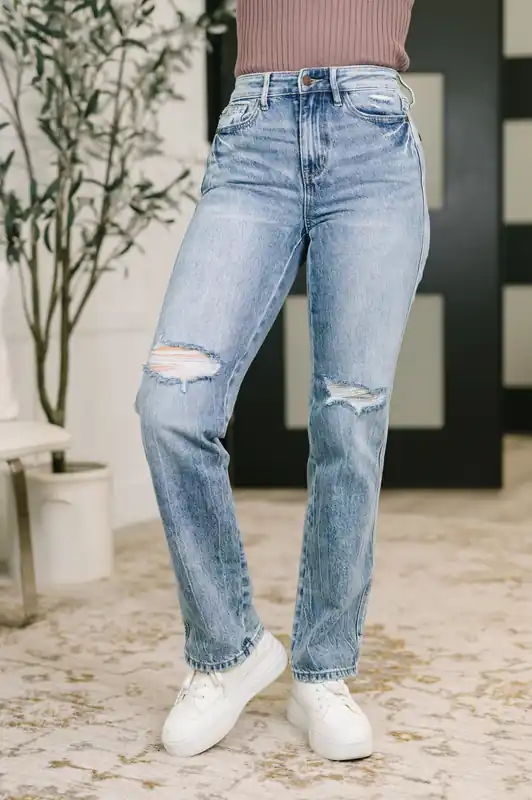 Kayla High Waist Rigid Magic Slim Straight - Judy Blue