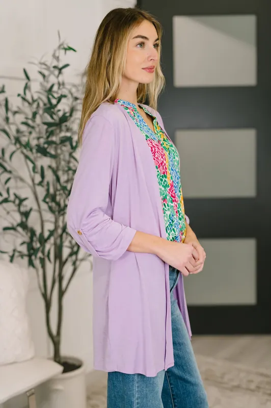 Lizzy Cardigan in Orchid Bloom - Dear Scarlett