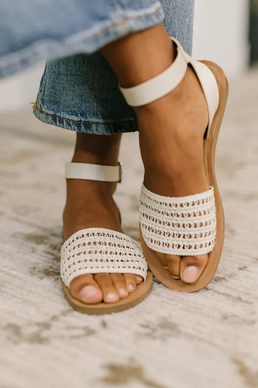 Sibley Sandal in Bone - Soda