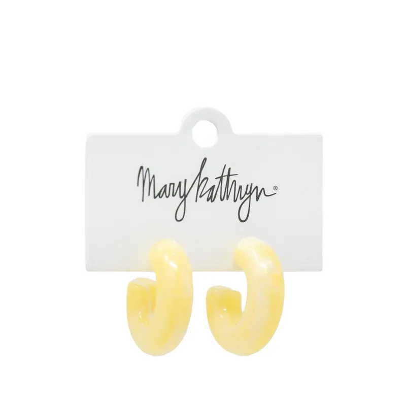 Yellow Jelly Hoops - Mary Kathryn Design