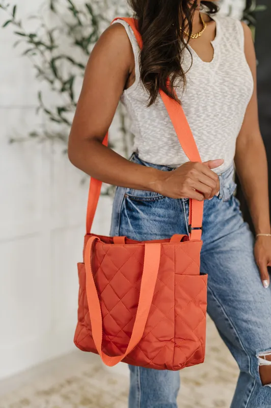 There She Goes Bag in Tomato - The Dapper Squirrel