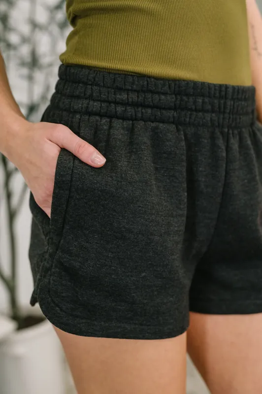 Daily Routine Mineral Wash Shorts in Black - Zenana