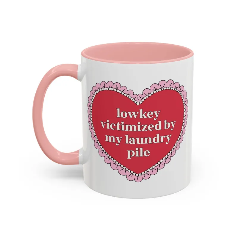 Lowkey Victimized by My Laundry Pile Coffee Mug - Opal and June