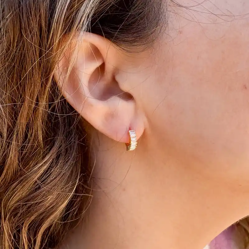 Champagne Toast Huggie Earrings - Shop Fête