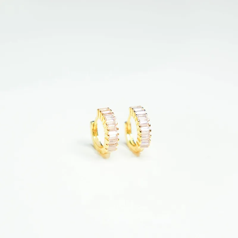 Pink Champagne Huggie Earrings - Shop Fête