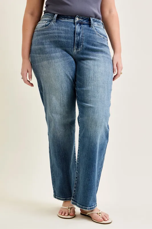 Holly Mid Rise Straight - Judy Blue