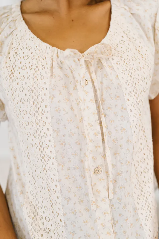 Picnic Petal Lace Detail Top - Very J