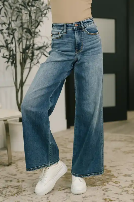 Shayla High Waist Retro Wide - Judy Blue
