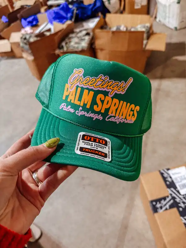 Greetings! Palm Springs, Summer Trucker Hat - the Clandestine Underground