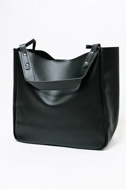 My Whole Life Shoulder Bag in Black - Zenana