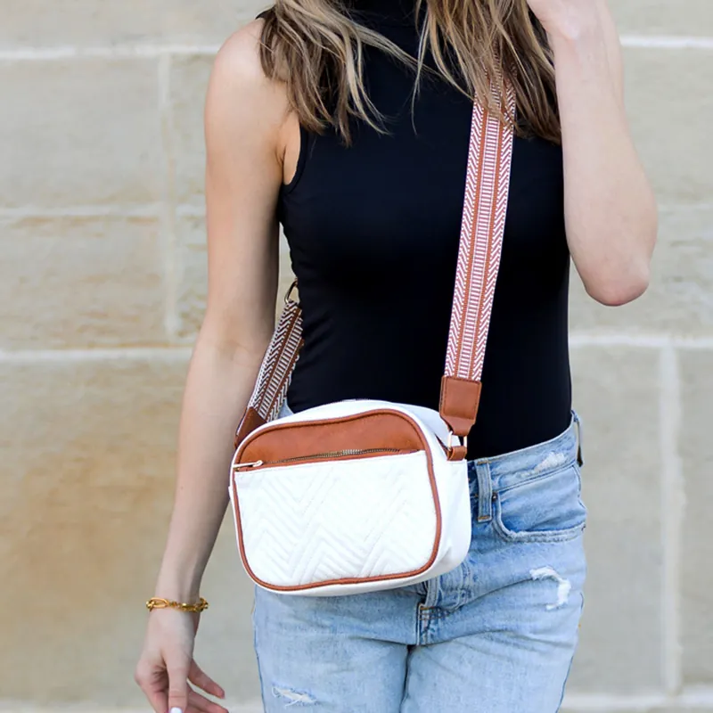 Everly Vegan Leather Camera Crossbody - Aili's Corner