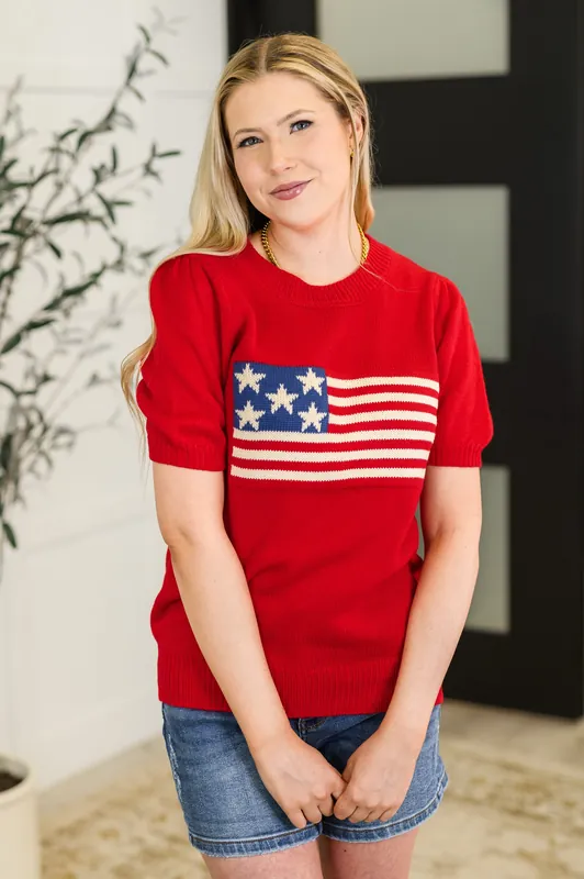 Hand Over Heart Graphic Knit Top - Haptics