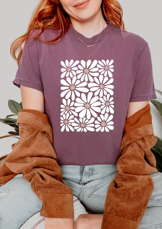 Boho Daisy Comfort Colors T-Shirt