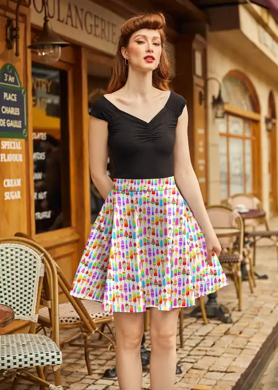 Ice Cream Skater Skirt - Retrolicious