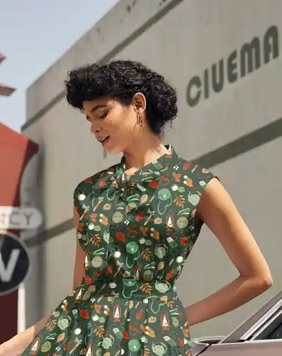 Camping Bow Top - Retrolicious