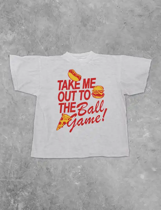 Take Me Out To The Ball Game Boxy Cotton TShirt - the Clandestine Underground