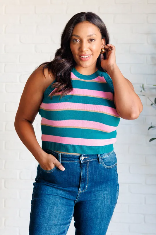 Scholarly Pursuits Knit Striped Tank - One Eleven North