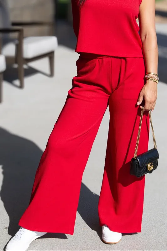 The Earhart Pants, Red - Grace+Emma