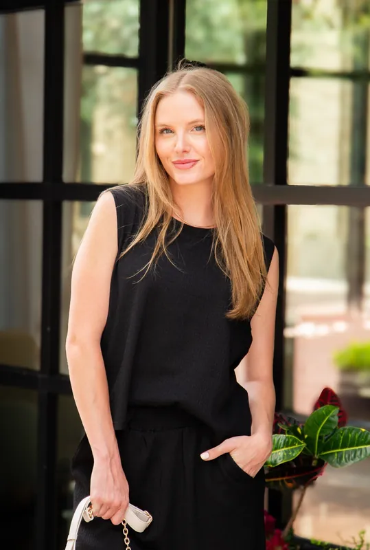 The Earhart Top, Black - Grace+Emma