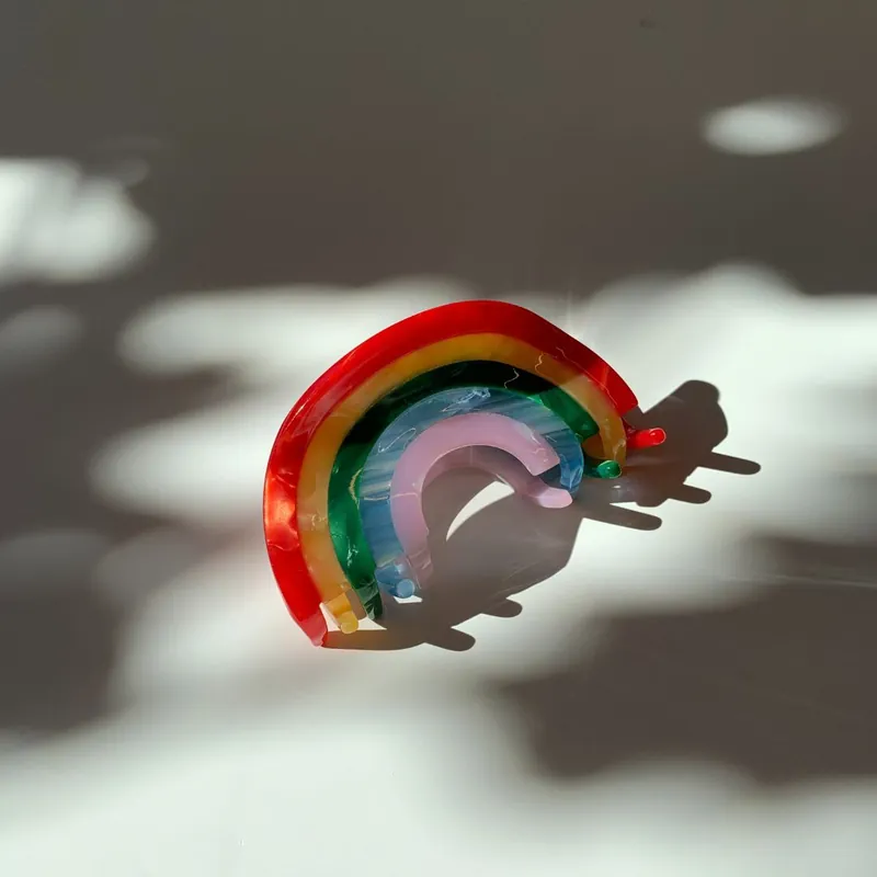 Velvet Claws Mini Hair Clip | Curvy Rainbow - The Bullish Store