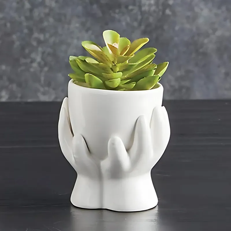 Ceramic Hands Mini Planter - The Bullish Store
