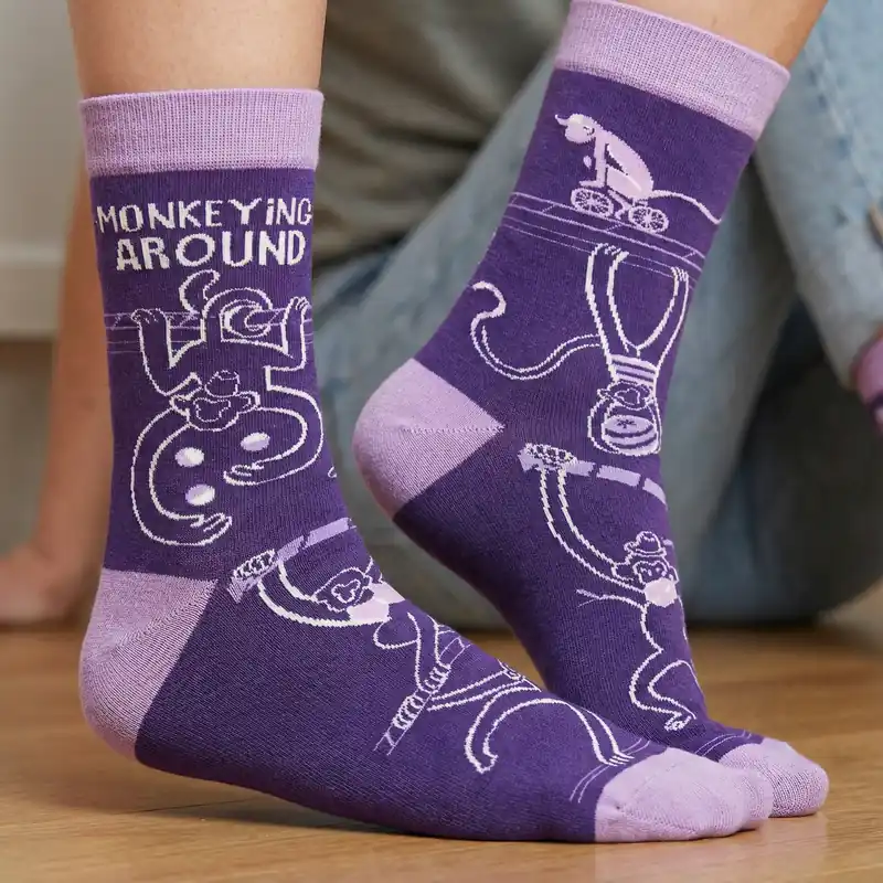 Monkeying Around Socks | Funny Unisex Socks - The Bullish Store
