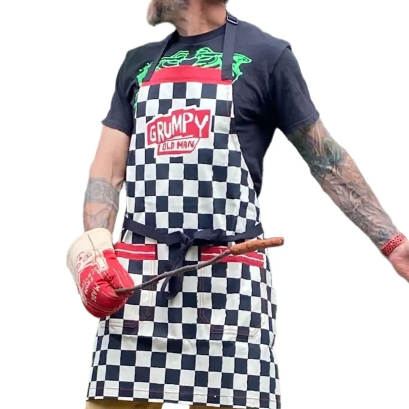 Grumpy Old Man Funny Cooking and BBQ Apron - The Bullish Store