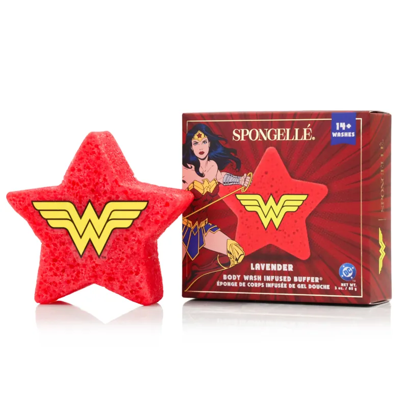 Wonder Woman™ Lavender Body Buffer | DC Superhero - Spongellé