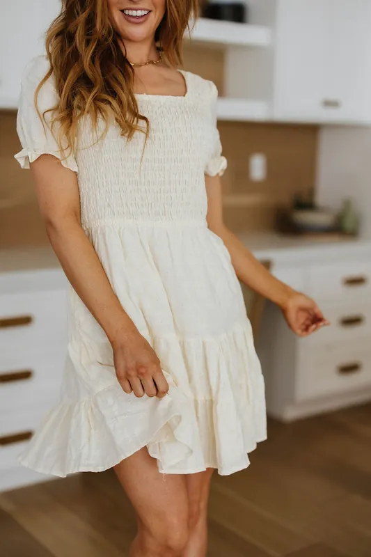 Cute Situation Square Neck Dress - Hayden