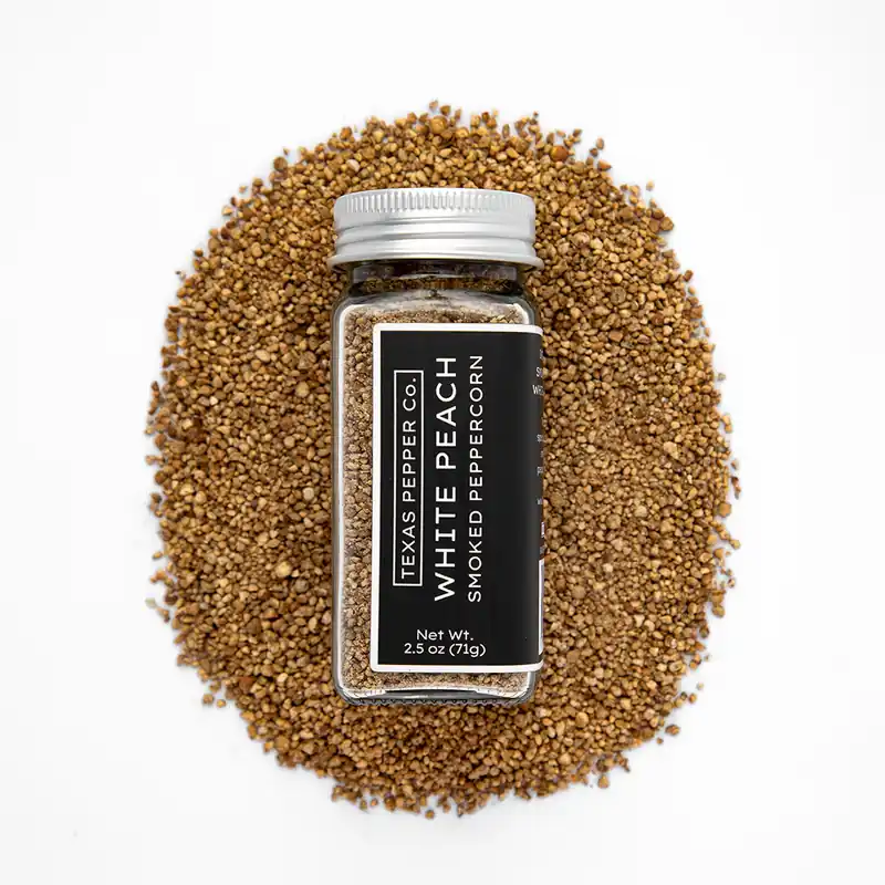 White Peach Smoked Peppercorn - Texas Salt Co