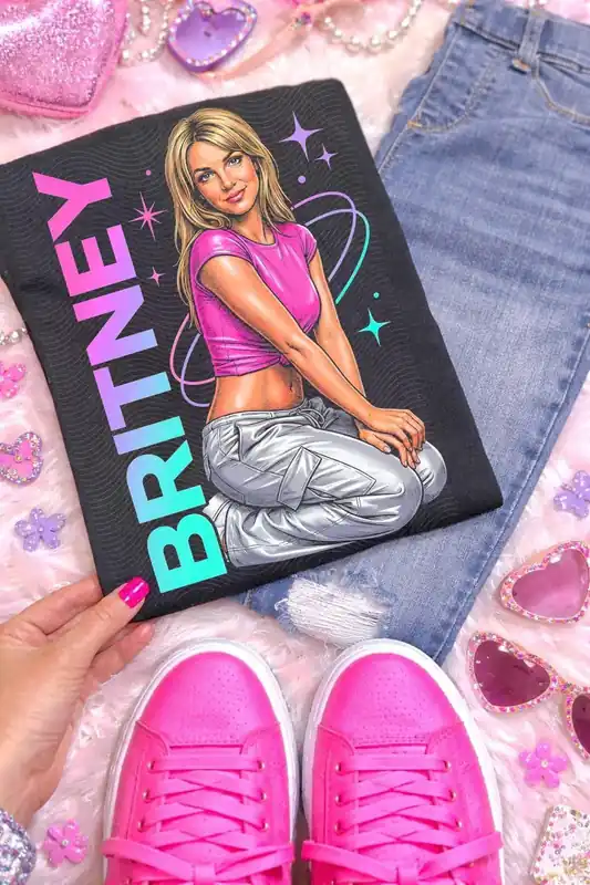Britney Graphic Tee - Anchored Grace Boutique
