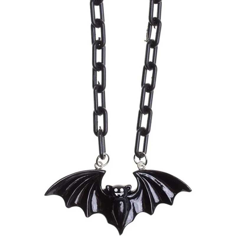 Sourpuss Smiling Vampire Bat Necklace - The Bullish Store