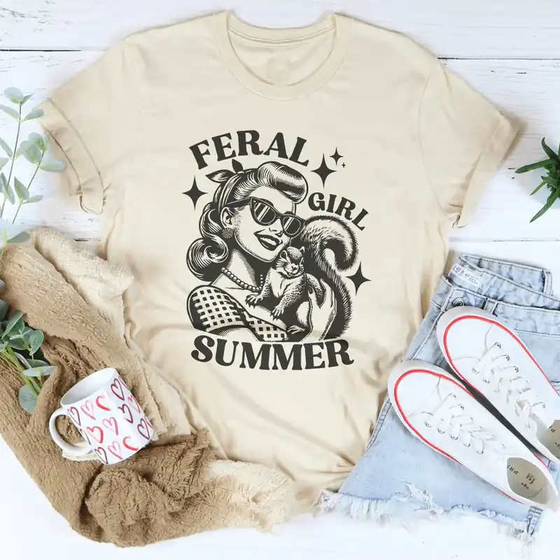 Feral Girl Summer Tee - Peachy Sunday