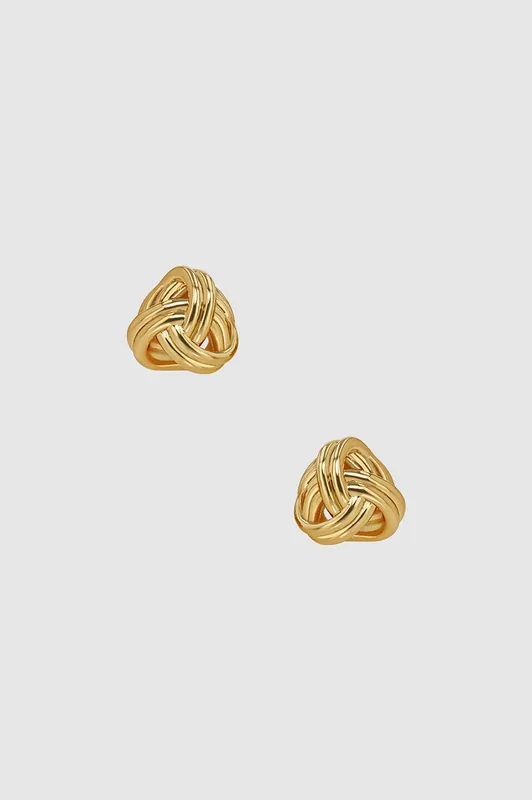 Twist Knot Earrings - Gold