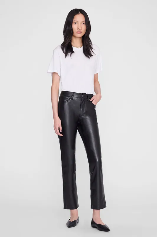 Bruno Pant - Black Recycled Leather