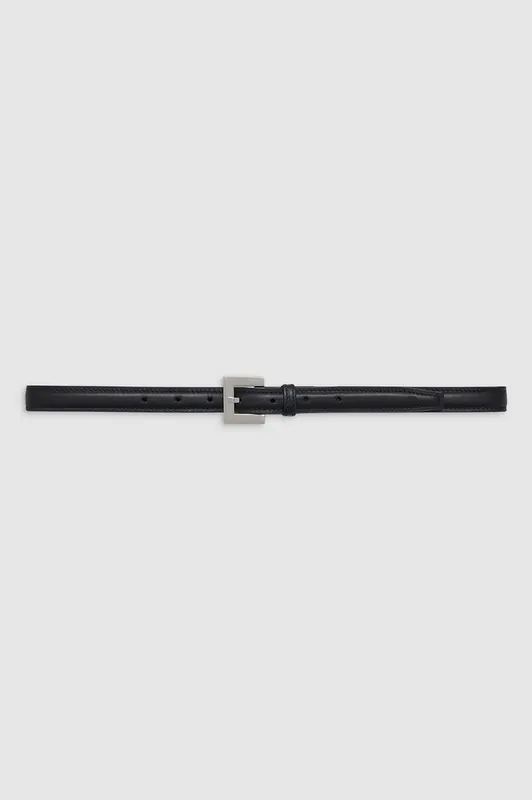 Nicola Belt - Black With Silver