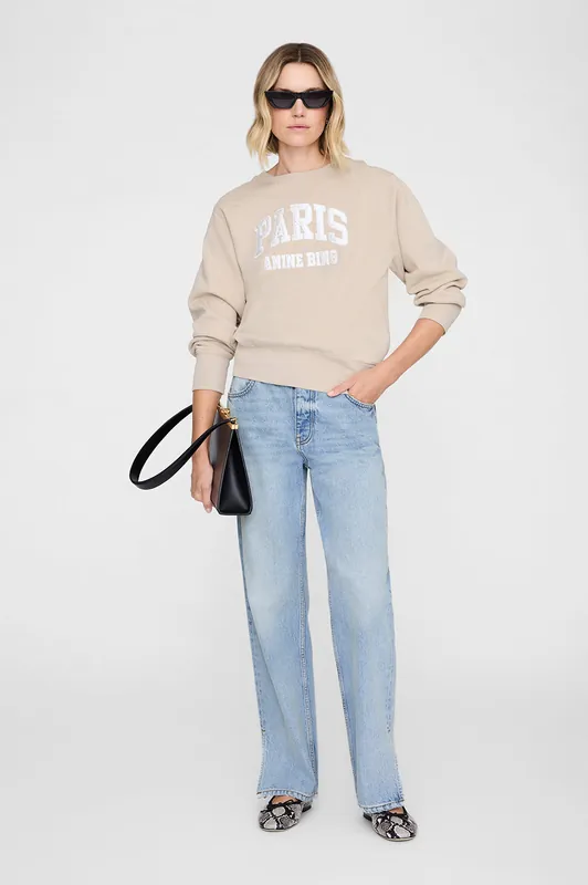Harry Shrunken Sweatshirt Paris - Beige