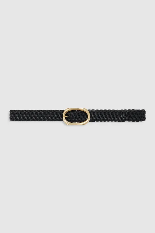 Signature Link Belt Braided - Black