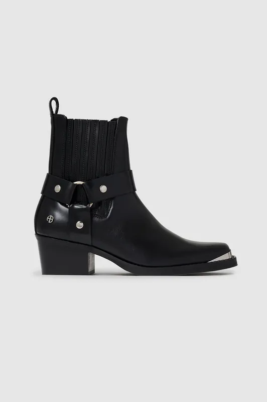 Mid Biker Boots - Black