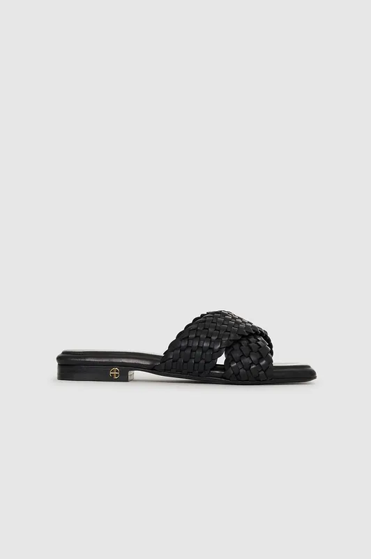 Ria Slides Braided - Black