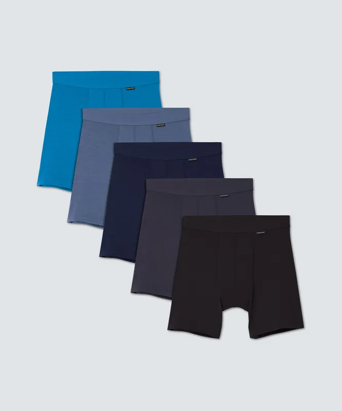 Men's 5 Pack // Merino Boxer Briefs - Unbound Merino