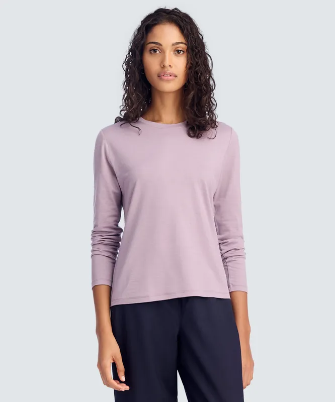 Women's Long Sleeve Merino Crew - Unbound Merino