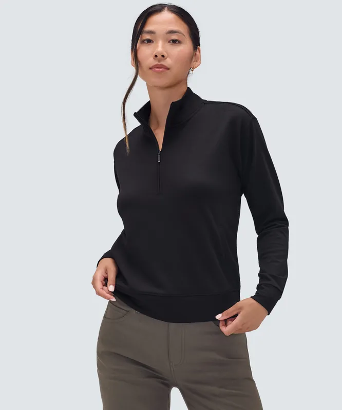 Women's Merino Transit Quarter Zip - Unbound Merino