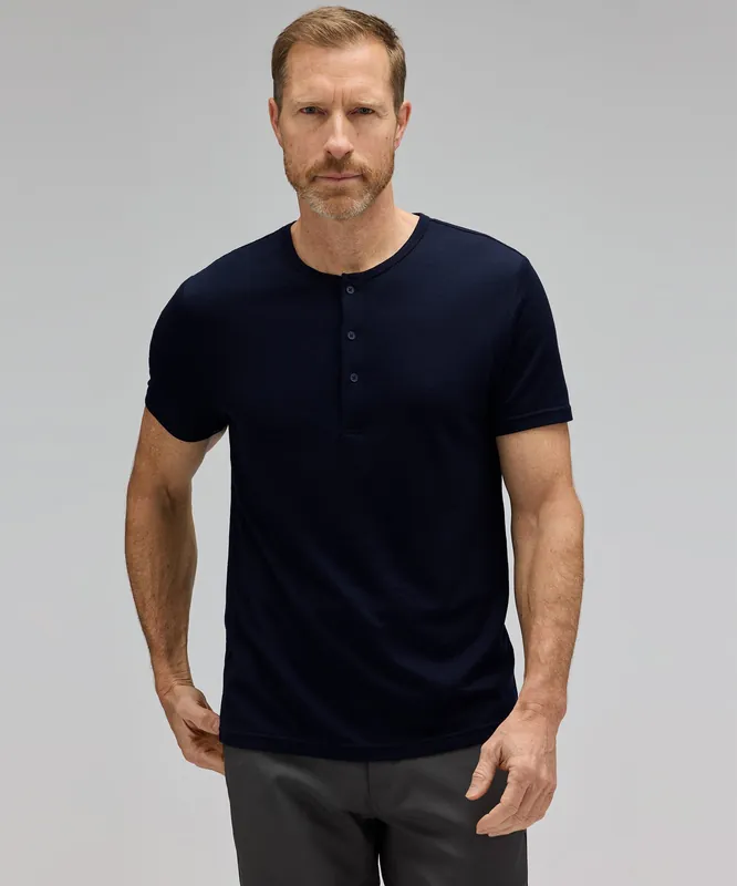 Men's Merino Short Sleeve Henley - Unbound Merino